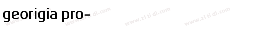 georigia pro字体转换